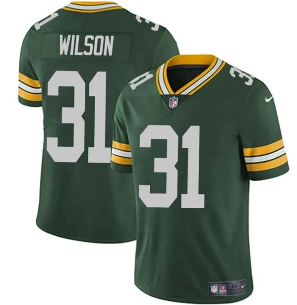 Green Bay Packers #31 Emanuel Wilson Green Vapor Limited Stitched Jersey - Zenithce