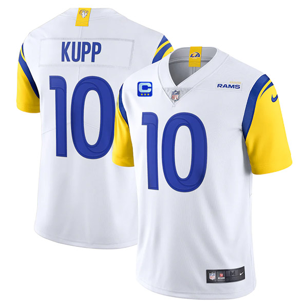 Los Angeles Rams 2022 #10 Cooper Kupp White With 3-Star C Patch Vapor Untouchable Limited Stitched Jersey - Zenithce