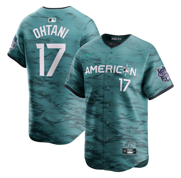 Los Angeles Angels #17 Shohei Ohtani Teal 2023 All-Star Cool Base Stitched Jersey - Zenithce