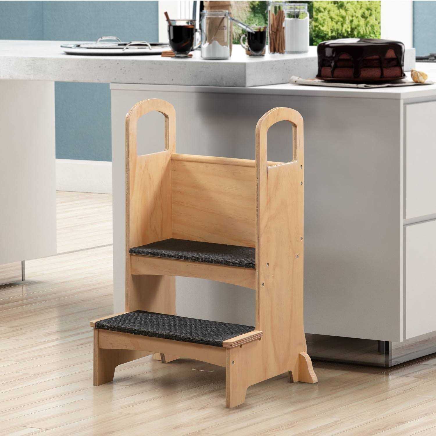 Kids Step to It Stool Step Stool Chair Kitchen Step Stools for Kids - Zenithce