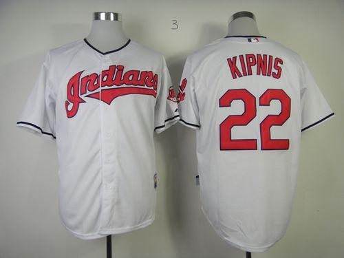 Indians #22 Jason Kipnis White Cool Base Stitched Jersey - Zenithce