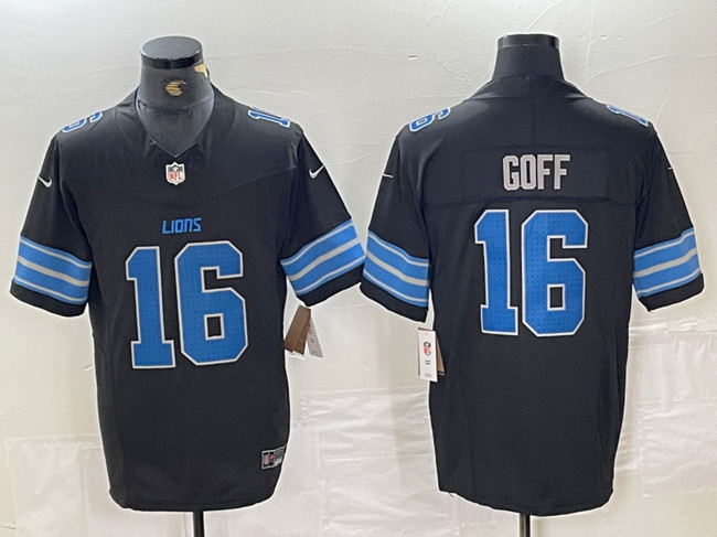 Detroit Lions #16 Jared Goff Black 2024 F.U.S.E. 2nd Alternate Vapor Limited Stitched Jersey - Zenithce