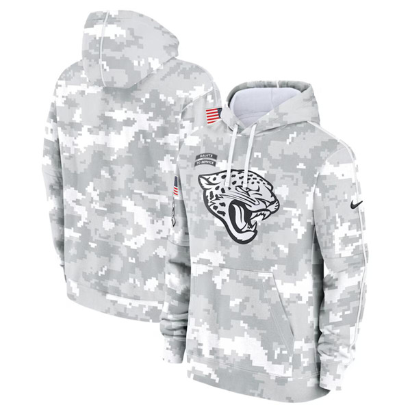 Jacksonville Jaguars 2024 Arctic Camo Salute To Service Club Fleece Pullover Hoodie - Zenithce