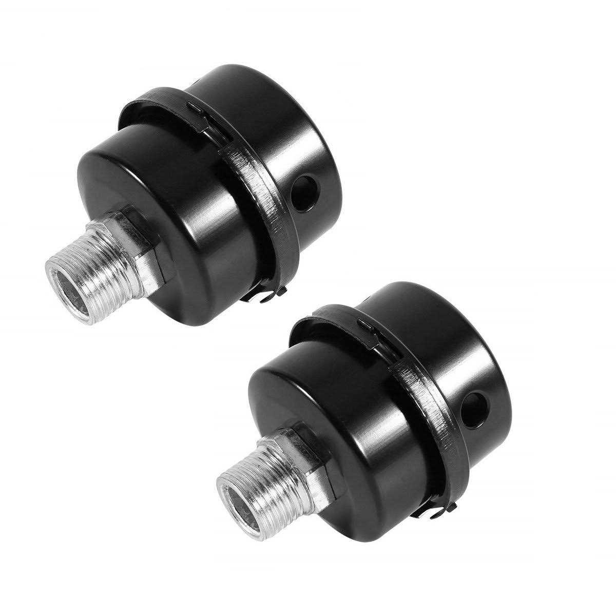 naive blue 2PCS Air Compressor Silencer Filter Metal Air Compressor Intake Filter Sound Muffler Silencer for Air Compressor - Zenithce