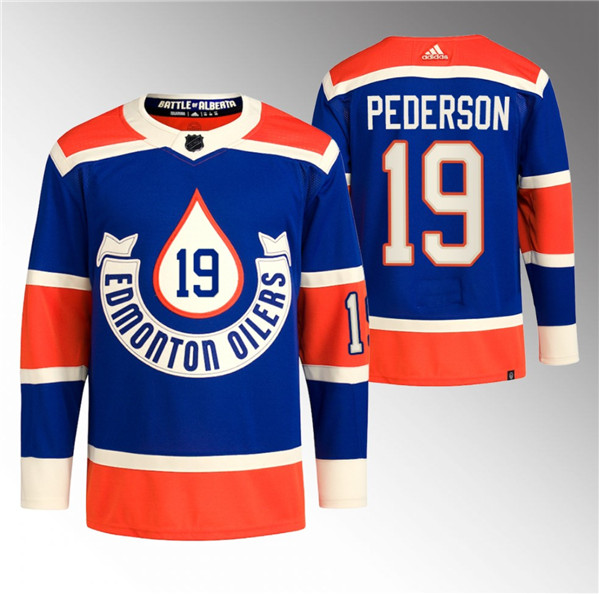 Edmonton Oilers #19 Lane Pederson 2023 Royal Heritage Classic Primegreen Stitched Jersey - Zenithce