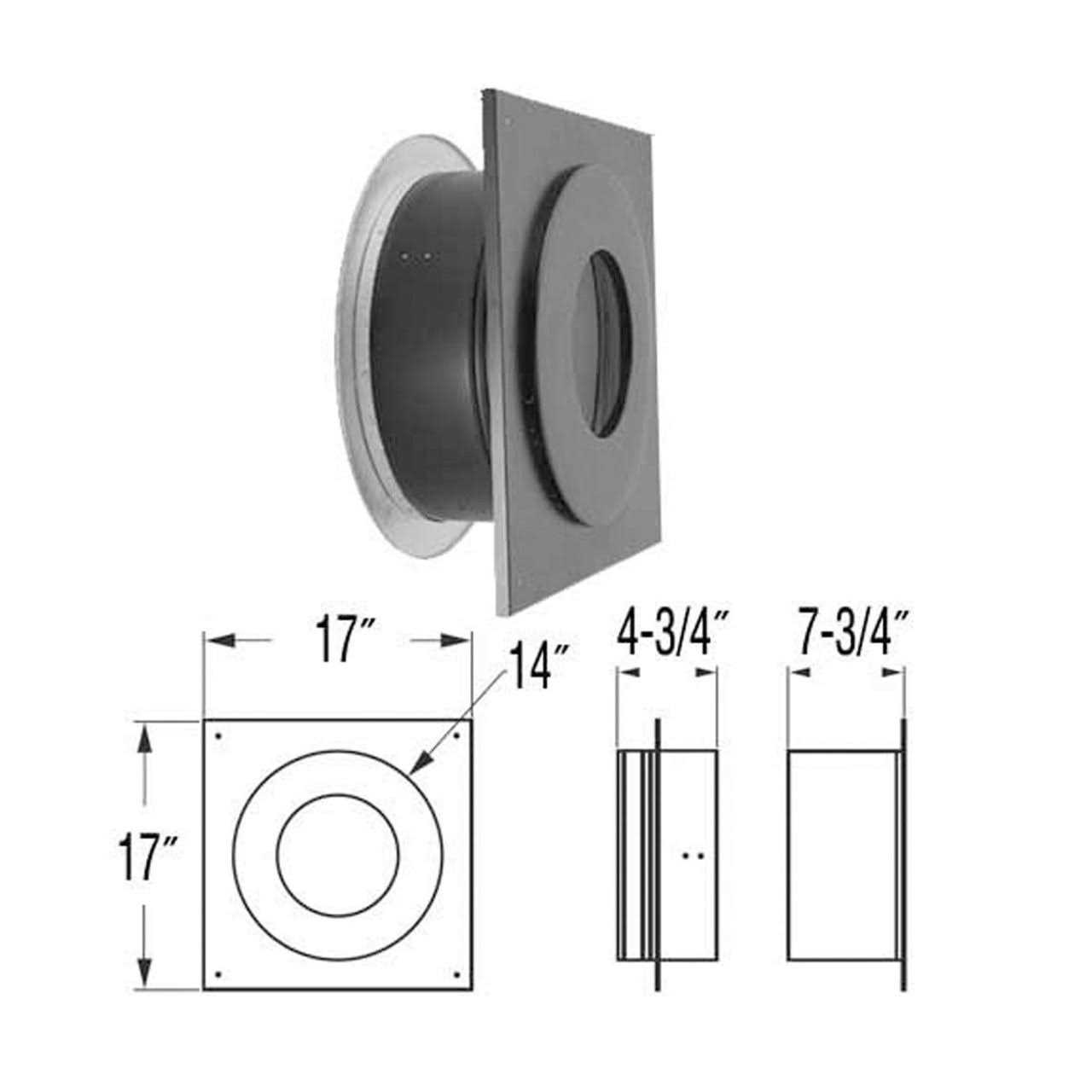 DuraVent DuraPlus 6 in. Roof Flashing 6DP-F6 - Zenithce