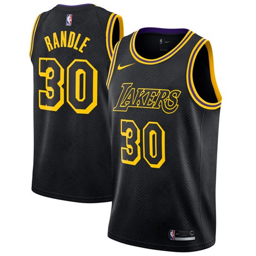 Los Angeles Lakers #30 Julius Randle Black Swingman City Edition Jersey - Zenithce