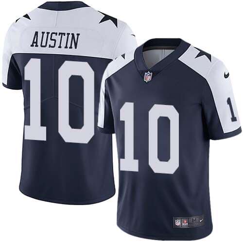 Dallas Cowboys #10 Tavon Austin Navy Blue Thanksgiving Stitched Vapor Untouchable Limited Throwback Nike Jersey - Zenithce
