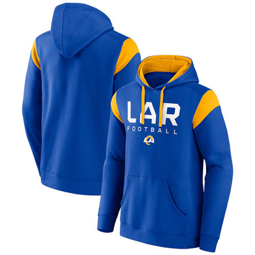 Los Angeles Rams Royal Call The Shot Pullover Hoodie - Zenithce