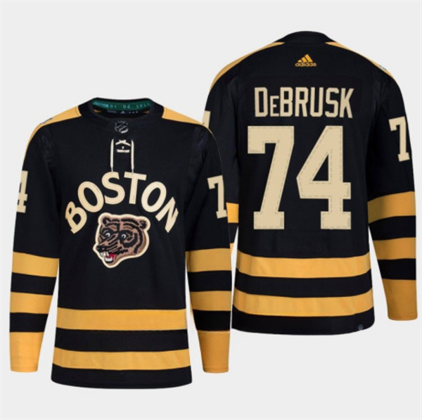 Boston Bruins #74 Jake DeBrusk Black Classic Primegreen Stitched Jersey - Zenithce