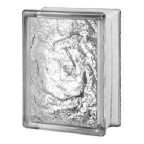 Quality Glass Block 6 x 8 x 3 Ice Glass Block - Zenithce