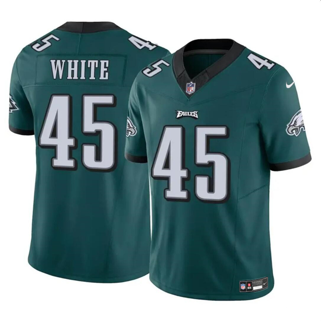 Philadelphia Eagles #45 Devin White Green 2023 F.U.S.E Vapor Untouchable Limited Stitched Jersey - Zenithce