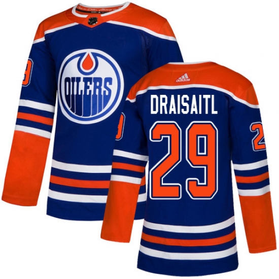 Edmonton Oilers #29 Leon Draisaitl Royal Blue Stitched Jersey - Zenithce