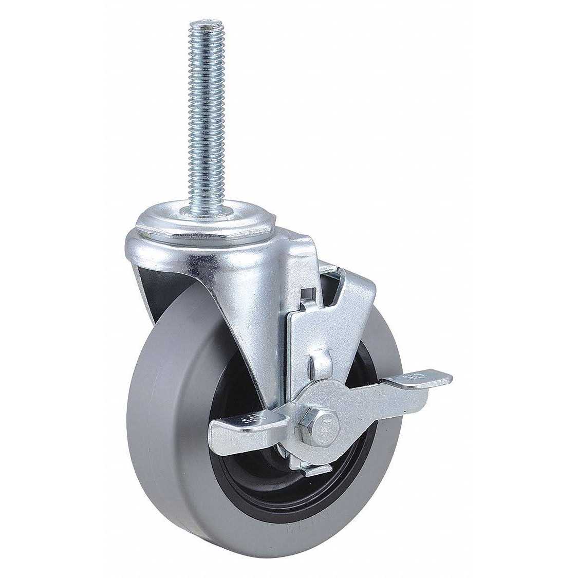 ZORO SELECT NSF-Listed Sanitary Threaded Stem Caster 20tm49 - Zenithce