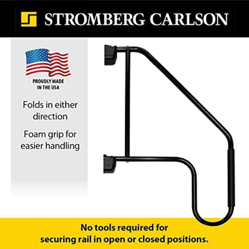 Stromberg Carlson 8525-BK Universal Exterior RV Ladder Hinged Connector Swivel Casting - Zenithce