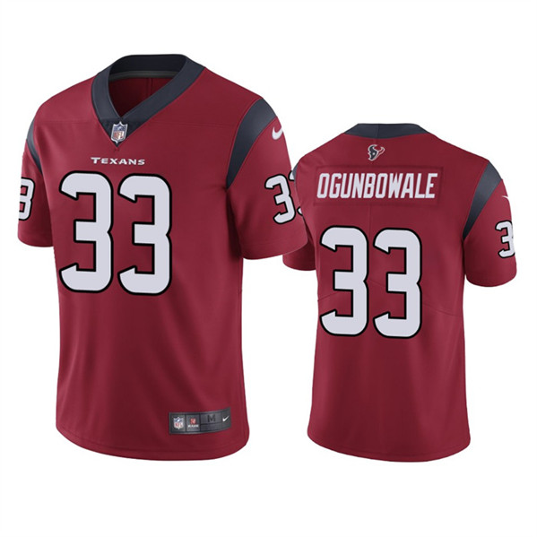 Houston Texans #33 Dare Ogunbowale Red Vapor Untouchable Limited Stitched Jersey - Zenithce