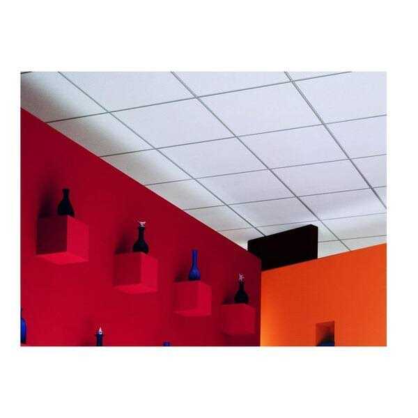 USG Ceilings 2 ft. x 4 ft. Radar High-NRC White Square Edge Lay-In Ceiling Tile - Zenithce