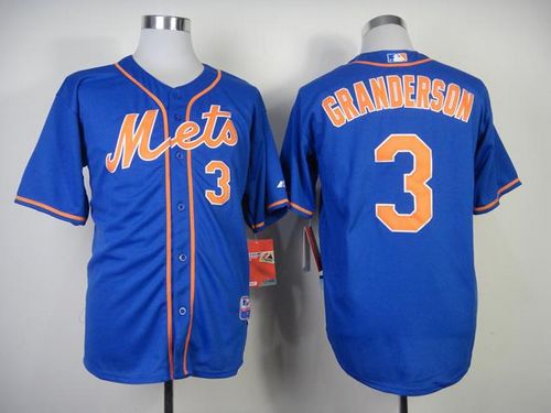 Mets #3 Curtis Granderson Blue Alternate Home Cool Base Stitched Jersey - Zenithce
