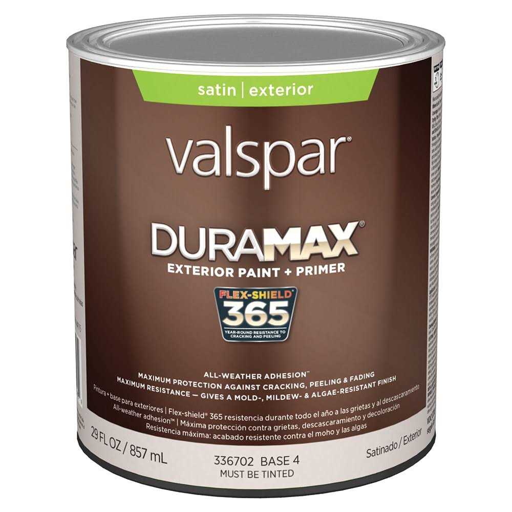 Valspar Duramax Satin Exterior Tintable Paint - Zenithce