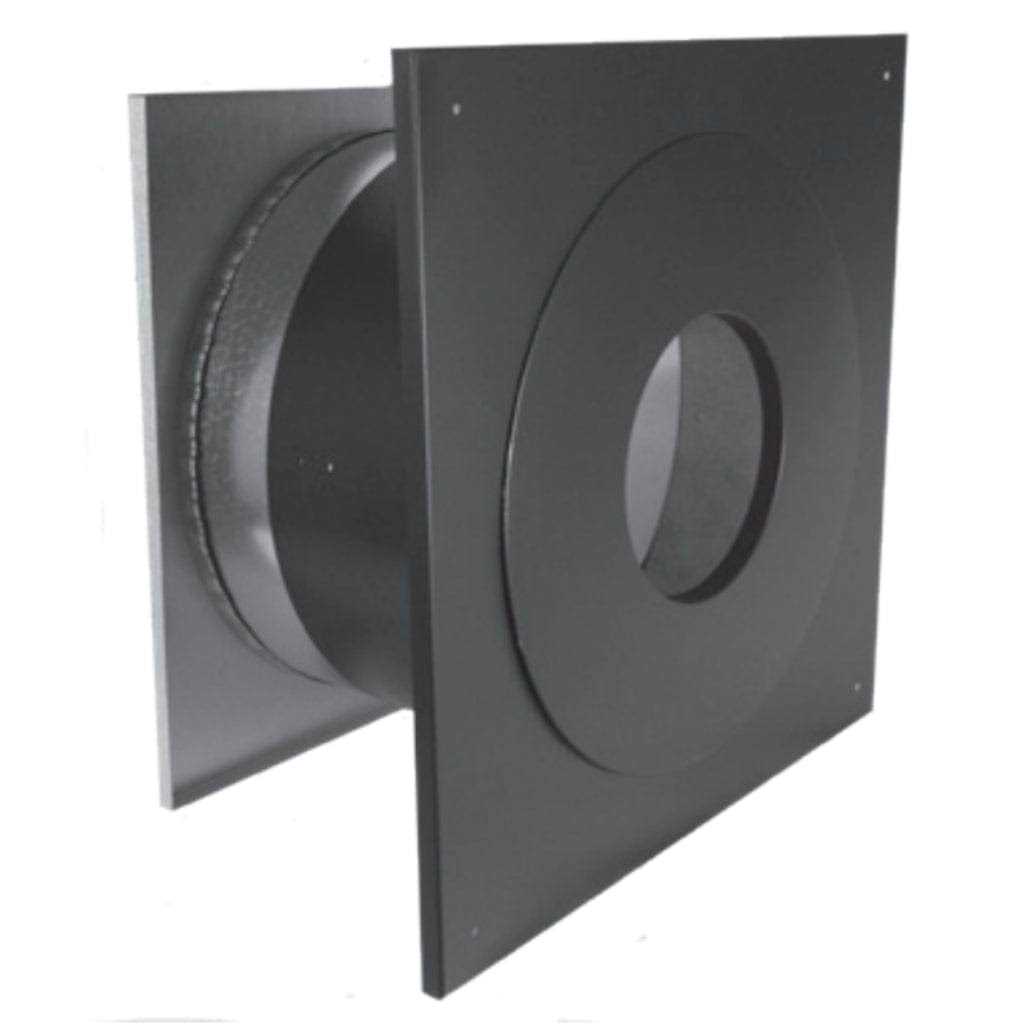 DuraVent DuraPlus 6 in. Triple Wall Pipe Thru-the-Wall Stove Chimney Kit, 6DP-KOUT - Zenithce