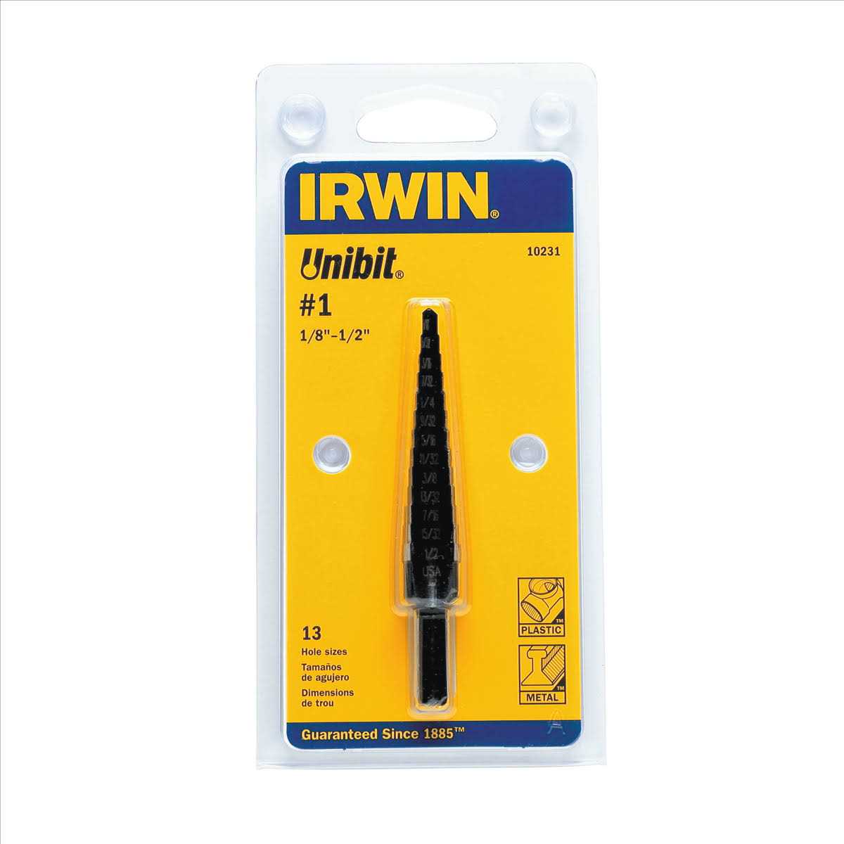 Irwin Unibit 3-Piece Set Step Drill Bit Set IWAS15504DF - Zenithce