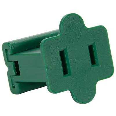 Holiday Lighting Outlet Female Green Slip Plug - Zenithce