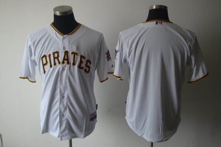 Pirates Blank White Cool Base Stitched Jersey - Zenithce
