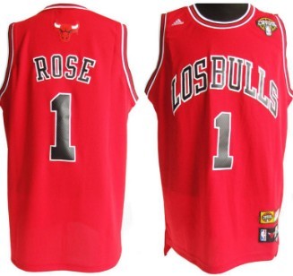 Chicago Bulls #1 Derrick Rose Latin Nights Revolution 30 Swingman Red Jersey - Zenithce
