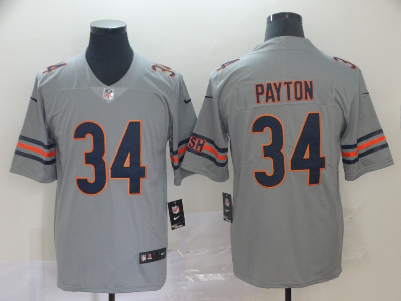 Chicago Bears #34 Walter Payton Silver Inverted Legend Stitched Jersey - Zenithce