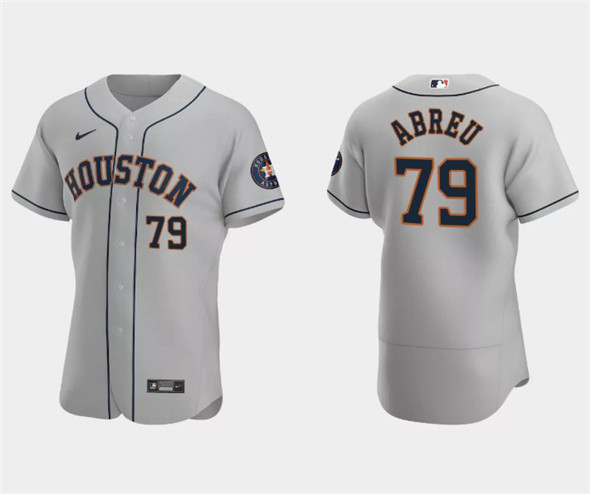 Houston Astros #79 José Abreu Gray Flex Base Stitched Jersey - Zenithce