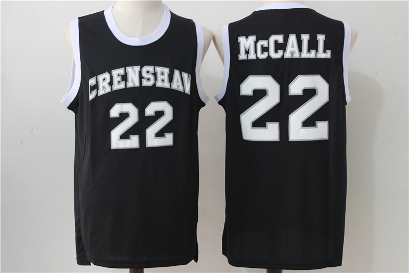 Crenshaw 22 McCall Black Stitched Movie Jersey - Zenithce