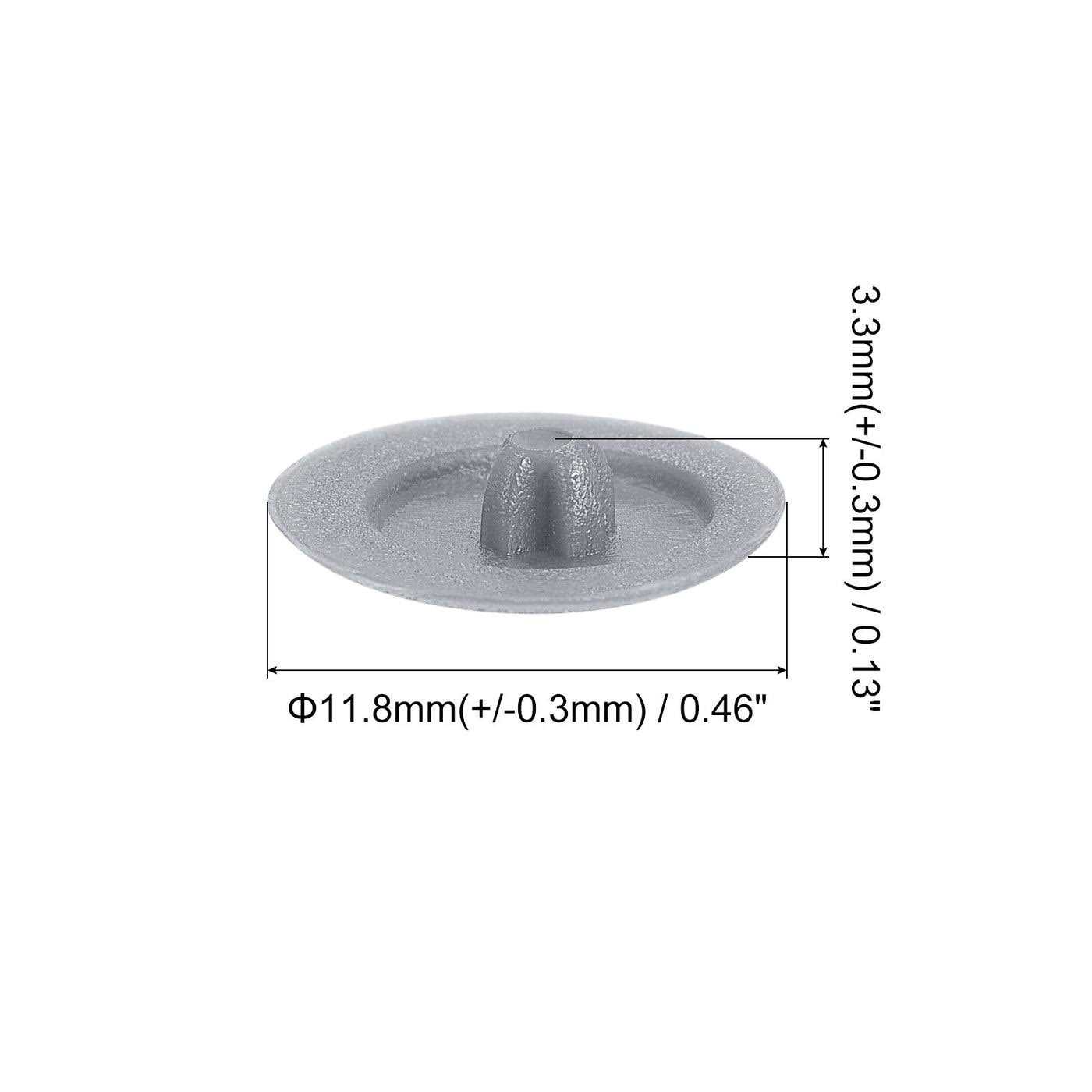 uxcell Rubber End Caps ID Vinyl Round Cap Cover Screw Thread Protectors Black - Zenithce