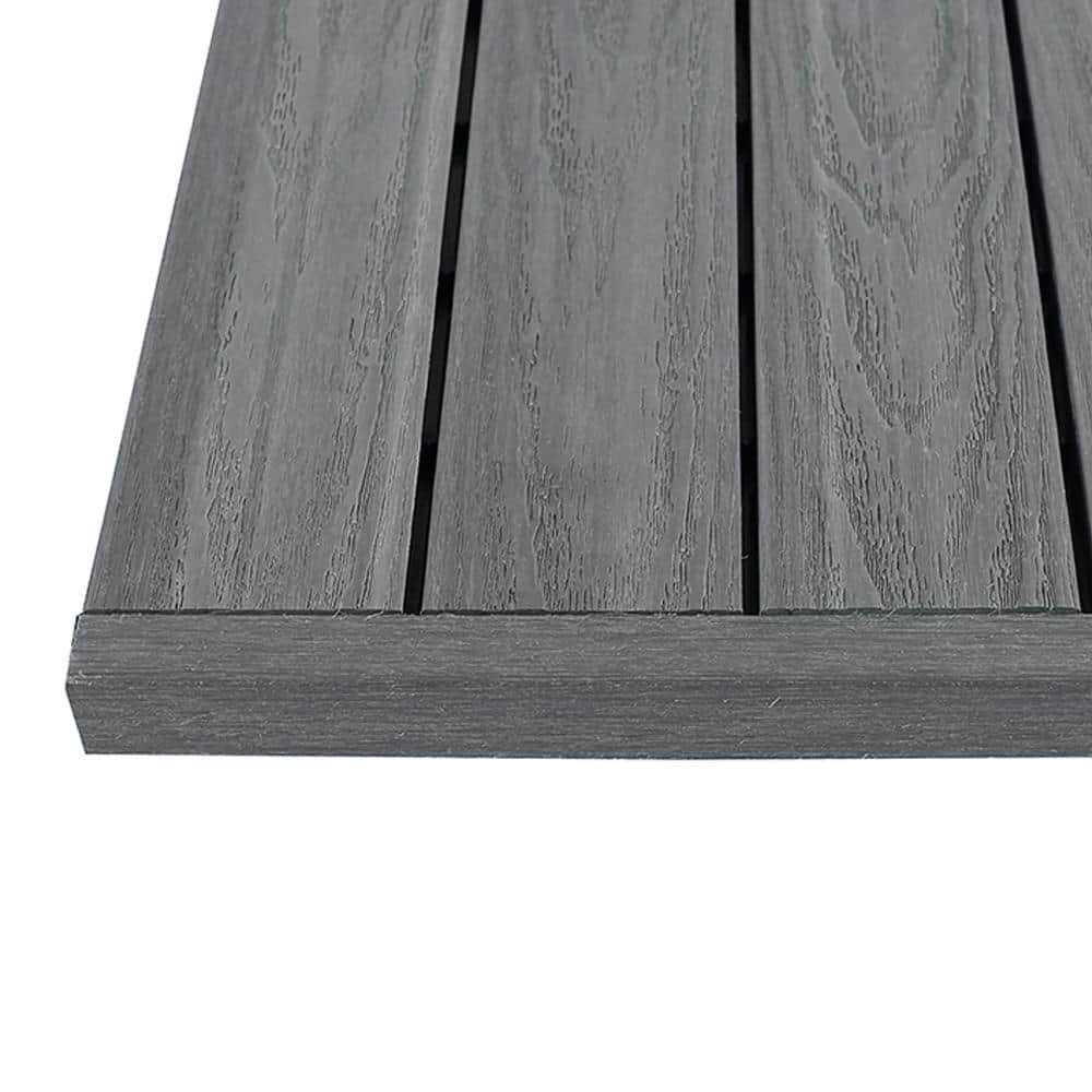 NewTechWood 1/12 ft. x 1 ft. Quick Deck Composite Deck Tile Inside Corner Trim - Zenithce