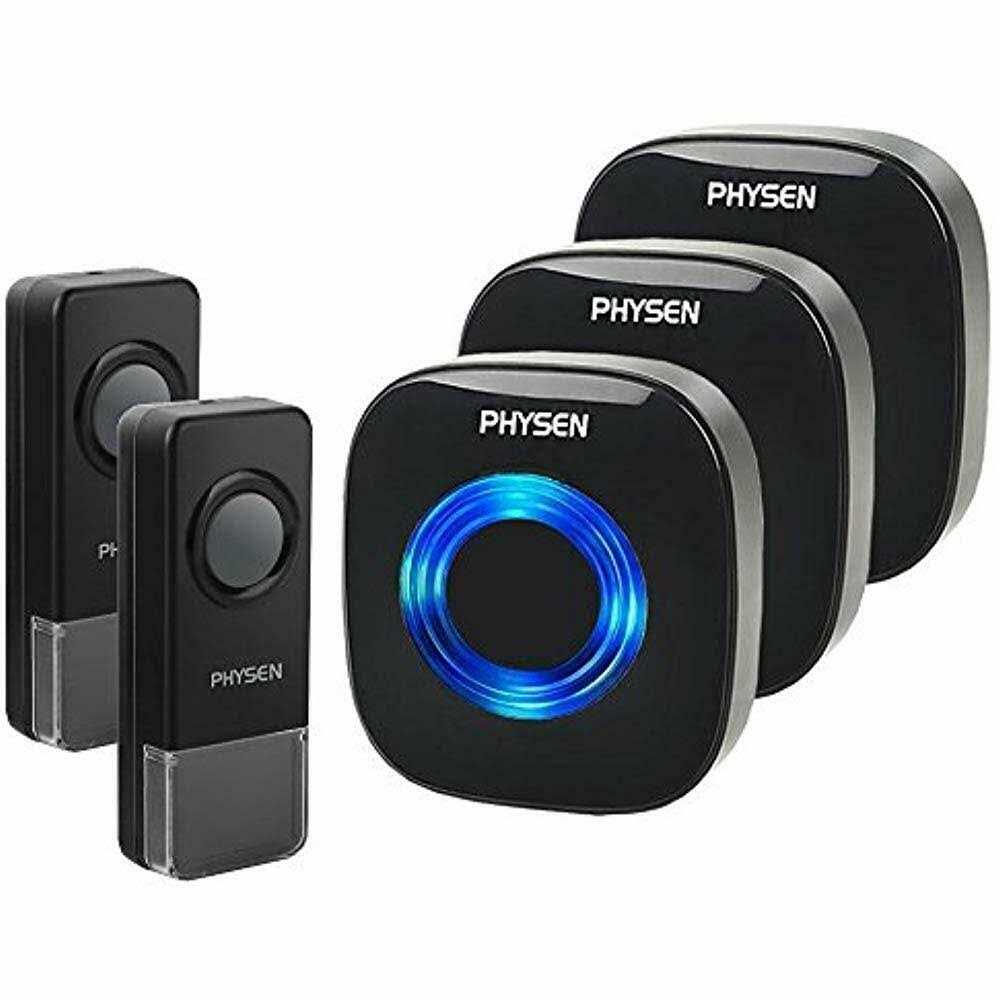 Wireless Doorbell kit Plug-in Receiver Waterproof Push Button with 1000 feet Operating Range - Zenithce
