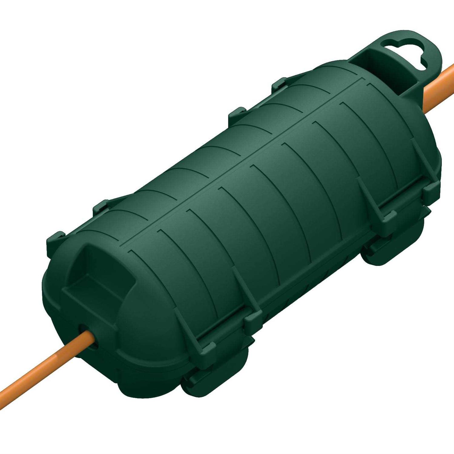 Extension Cord Cover Outdoor Cord Connector Protector IP54 Waterproof with 4 Detachable Latches - Zenithce