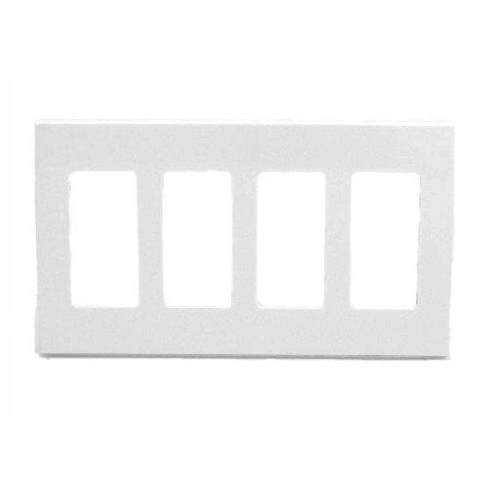 Leviton 80309-SW Decora Plus 2-Gang Screwless Wallplate - Zenithce