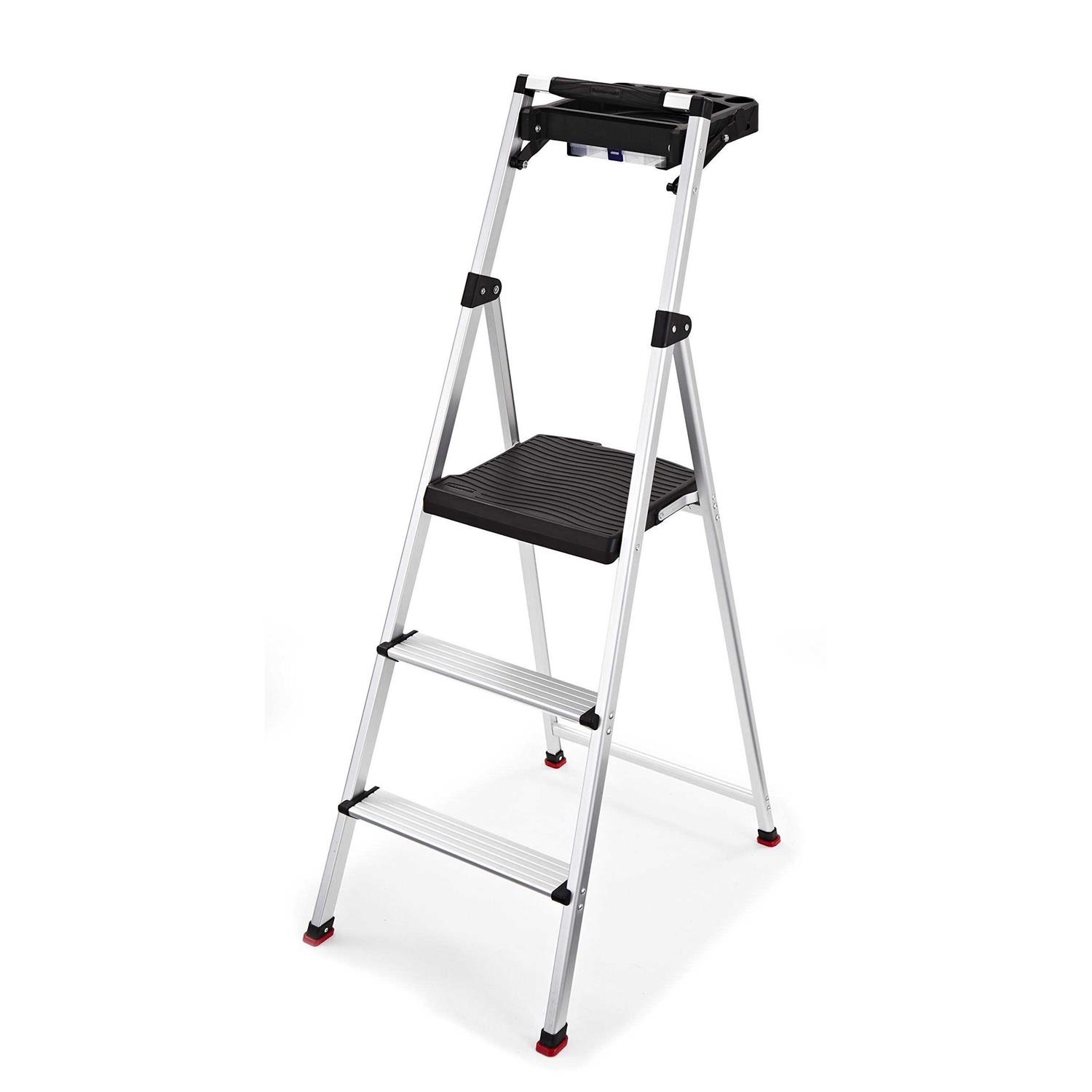 Rubbermaid Aluminum Step Stool 3-Step RMA-3 - Zenithce