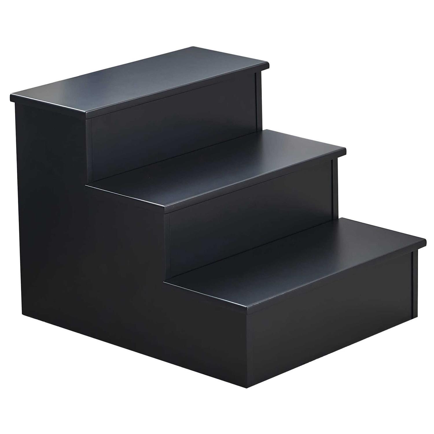 Kings Brand Furniture Darien 3 Step Wood Step Stool for Adults or Kids - Zenithce