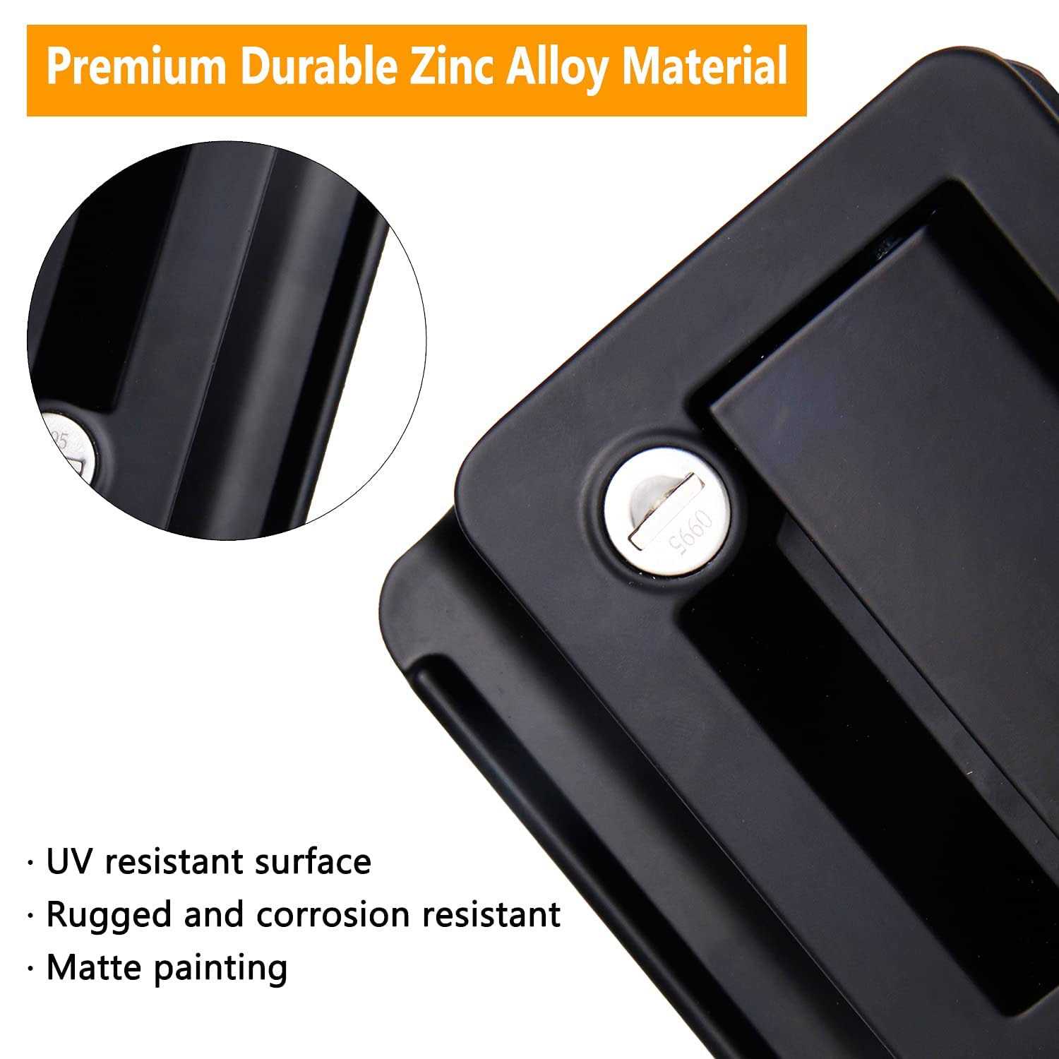 Vogrex Rv Door Lock Travel Trailer Entry Door Lock With Paddle Deadbolt - Zenithce