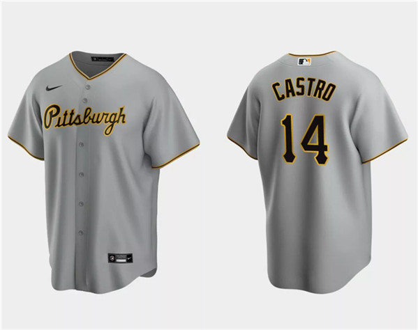 Pittsburgh Pirates #14 Rodolfo Castro Gray Cool Base Stitched Jersey - Zenithce