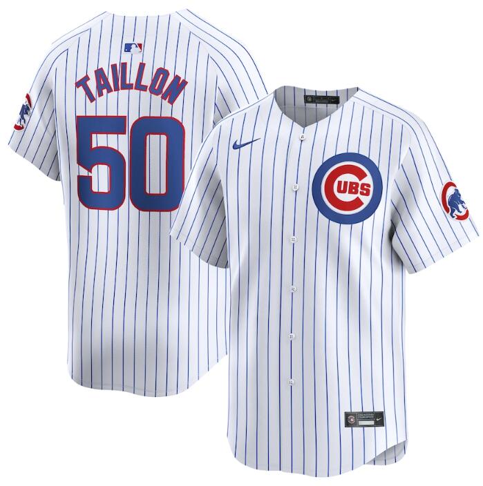 Chicago Cubs #50 Jameson Taillon White 2024 Home Limited Stitched Jersey - Zenithce