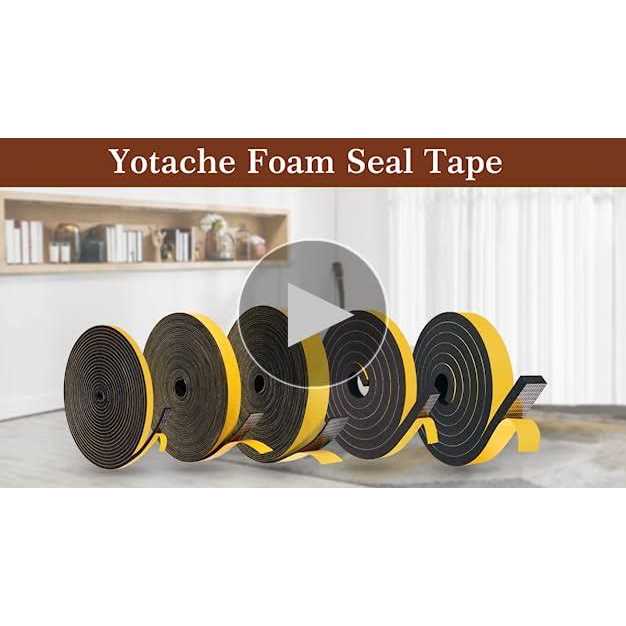 Yotache High Density Adhesive Foam Tape 2 Rolls 1 W X 3/4 - Zenithce