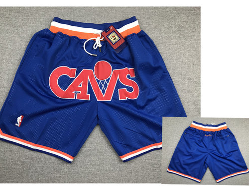 Cavaliers Blue Just Don Mesh Throwback With Pocket Shorts - Zenithce