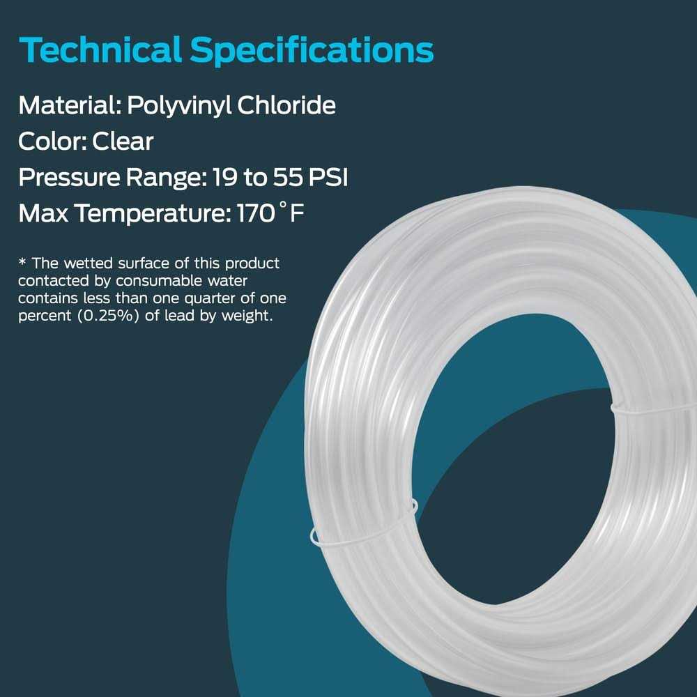 Ez-flo PVC Clear Vinyl Tubing - Zenithce