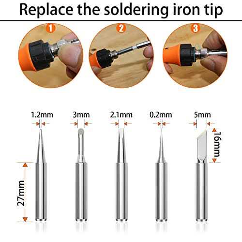 MEAKEST Soldering Iron kit 60w Soldering gun 9-in-1 Solder Iron kit tool - Zenithce