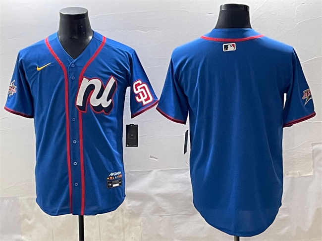 National League San Diego Padres Blank Blue 2025 All-Star Edition Limited Stitched Jersey - Zenithce