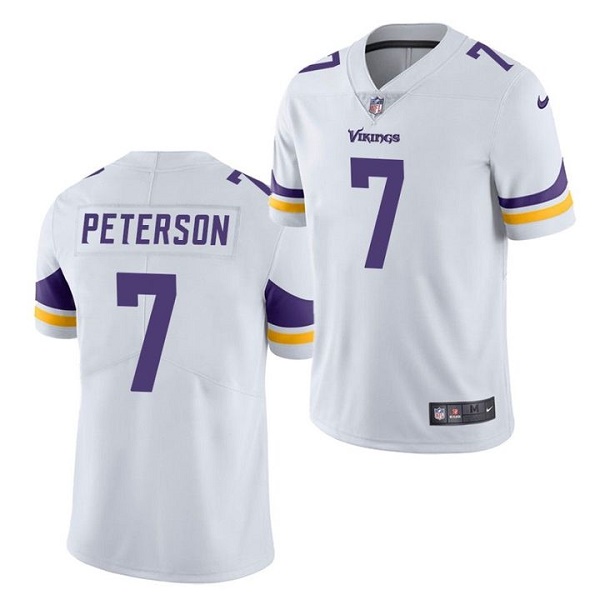 Minnesota Vikings #7 Patrick Peterson White Vapor Untouchable Limited Stitched Jersey - Zenithce