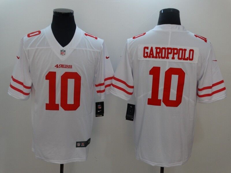 San Francisco 49ers #10 Jimmy Garoppolo White Vapor Untouchable Limited Stitched Nike Jersey - Zenithce
