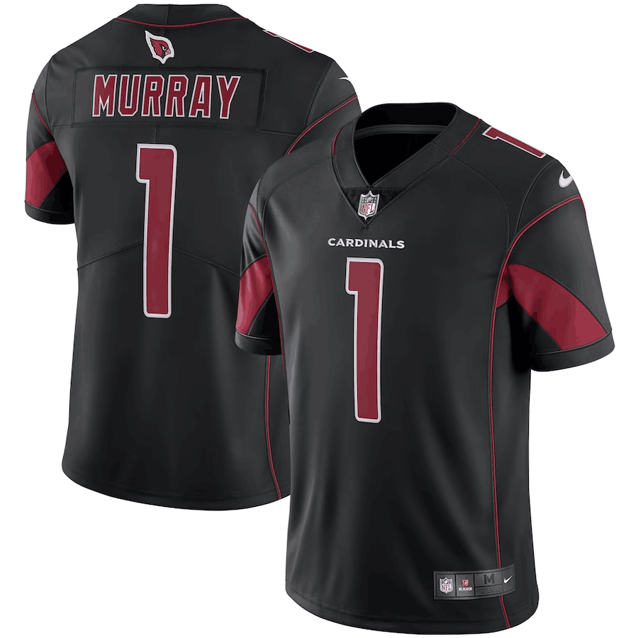 Arizona Cardinals #1 Kyler Murray Black Color Rush Vapor Limited Jersey - Zenithce