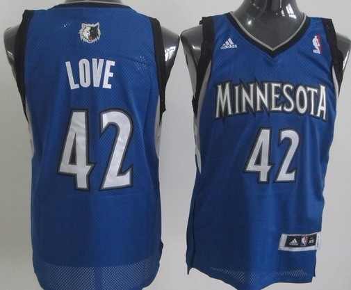 Minnesota Timberwolves #42 Kevin Love Blue Swingman Jersey - Zenithce